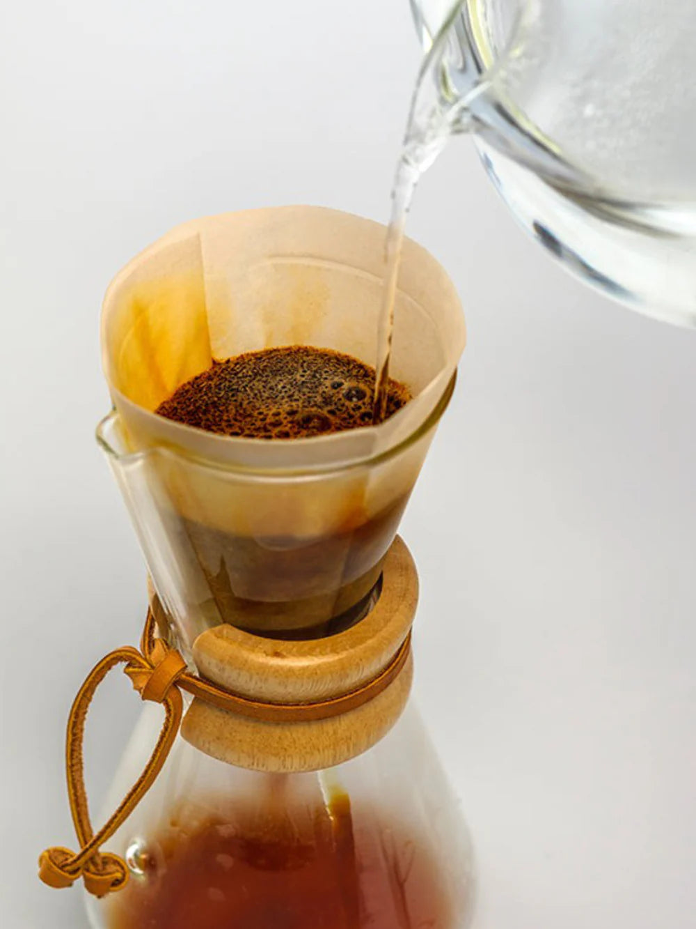 CHEMEX® Natural Half Moon Coffee Filters (100-Pack) | FP-2N
