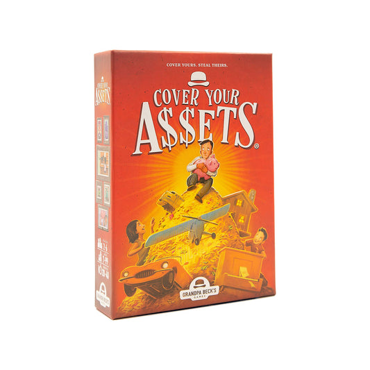 Cover Your Assets: card game product cover.