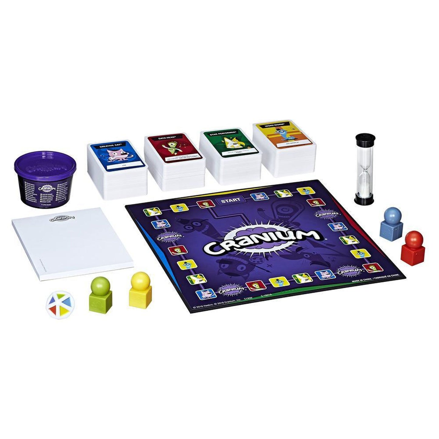 Cranium: board game contents.