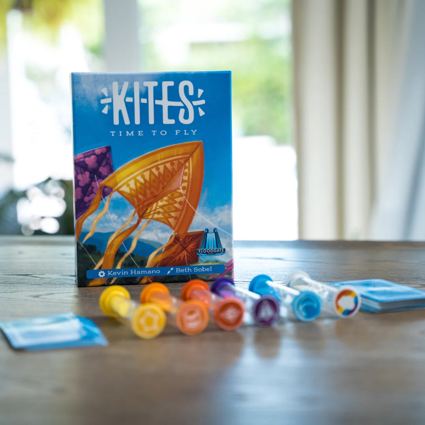 Kites: card game product contents.