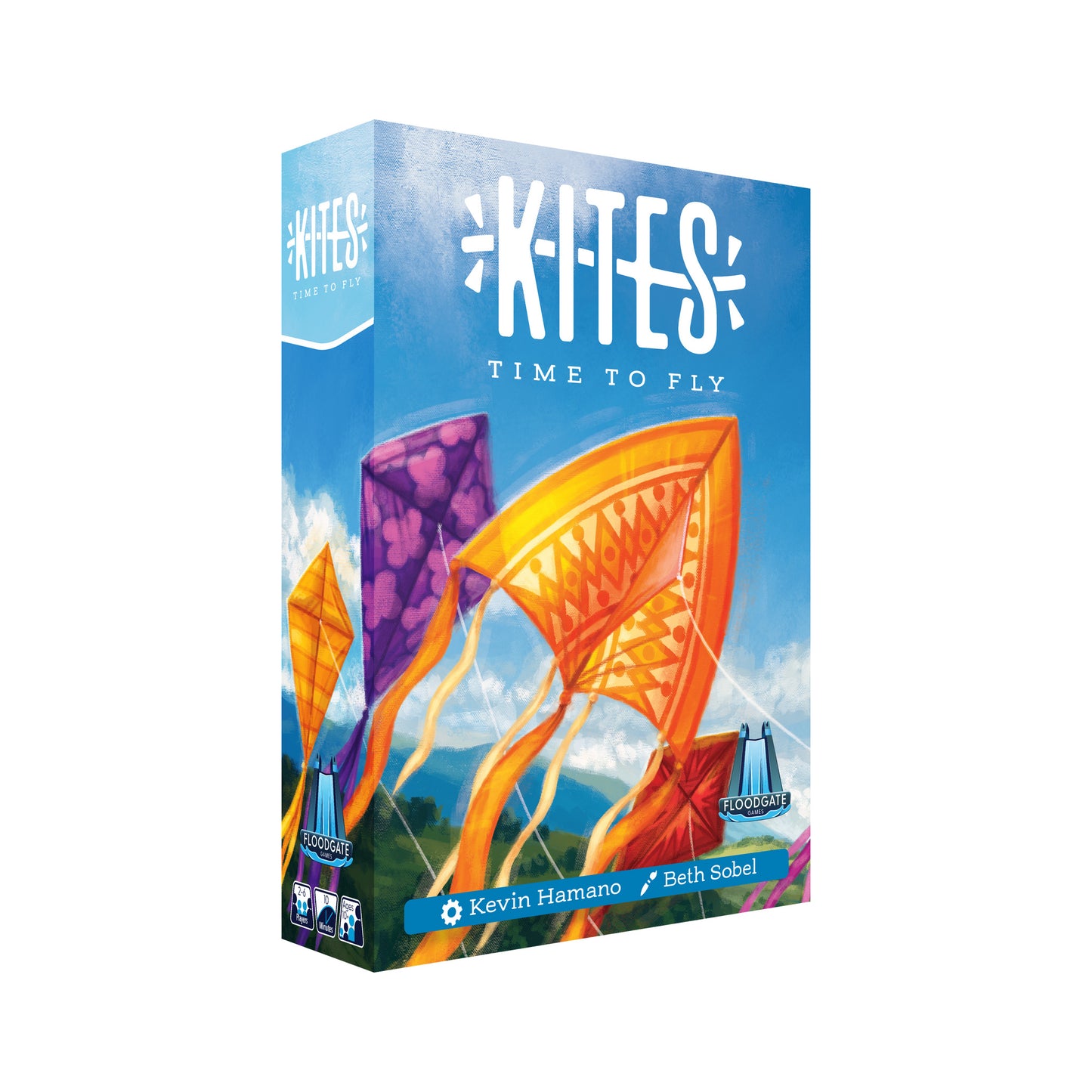 Kites: card game product cover.